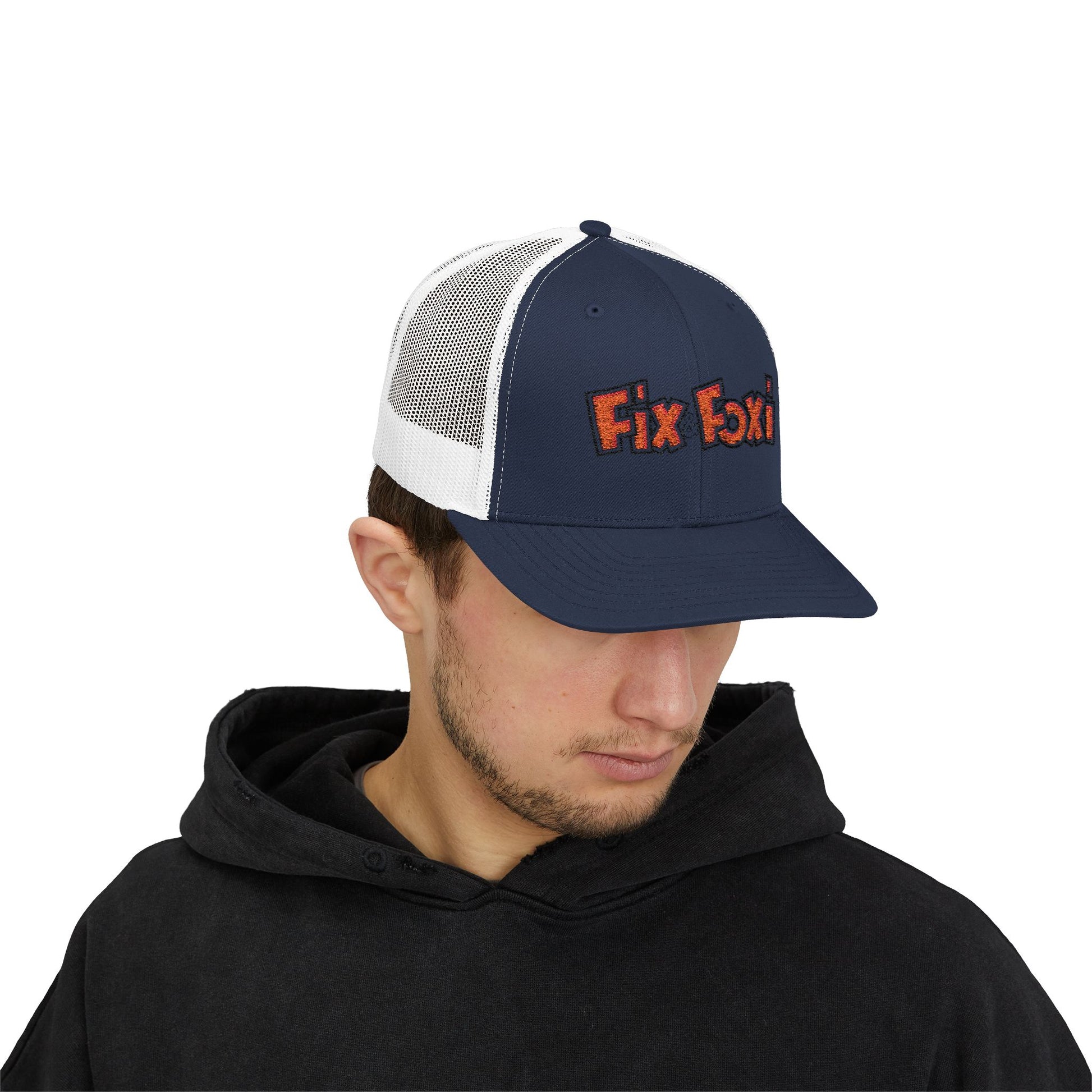 Fix Foxi Snapback Trucker Cap | Stylish Adjustable Hat for Outdoor Activities, Casual Wear, Gifts, Festivals, Sports