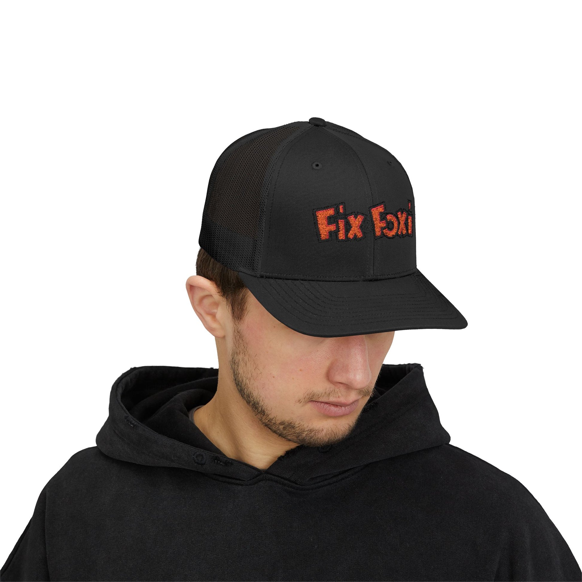 Fix Foxi Snapback Trucker Cap | Stylish Adjustable Hat for Outdoor Activities, Casual Wear, Gifts, Festivals, Sports