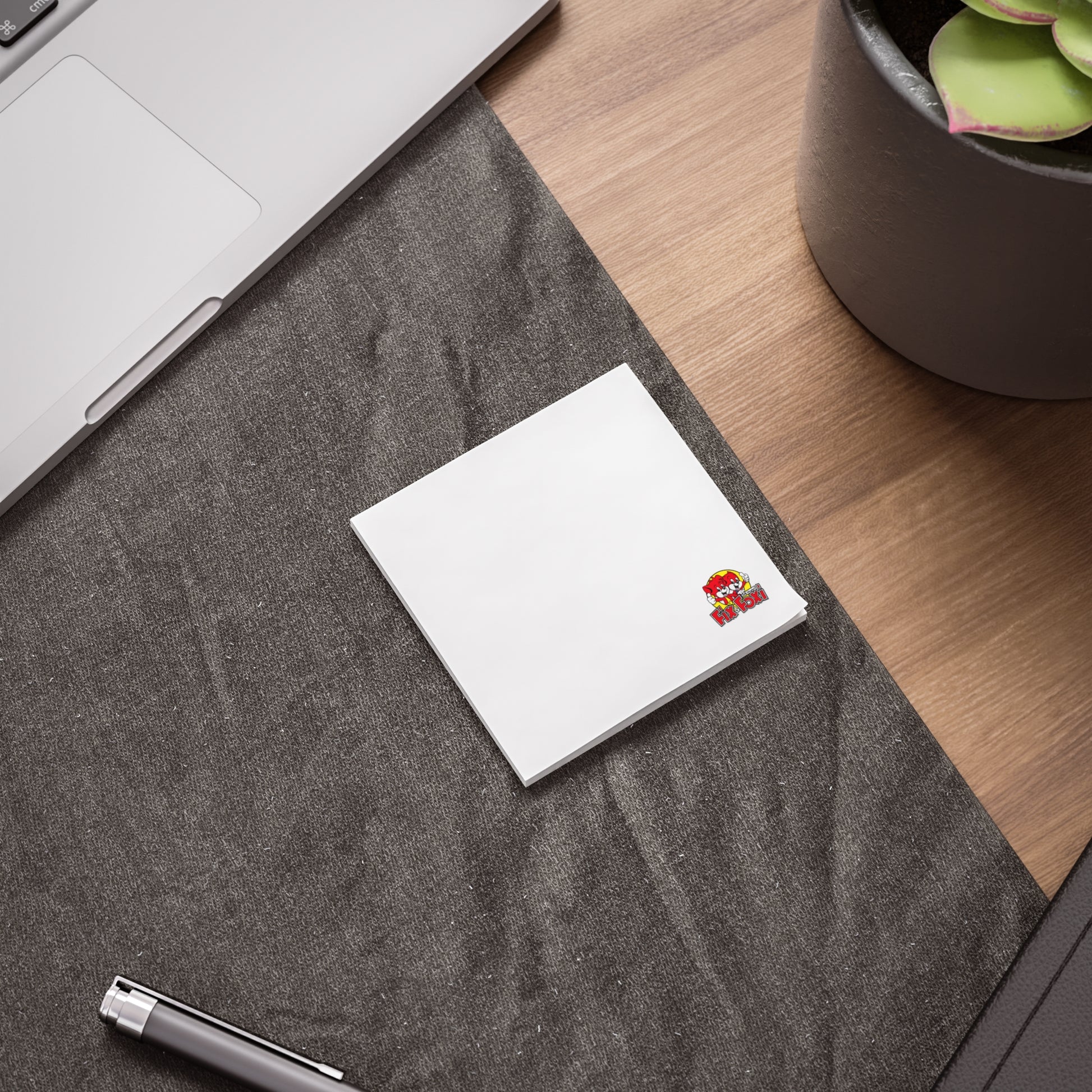 Cute Fox Logo Post-it Notes — Small Sticky Note Pads with Fox Design